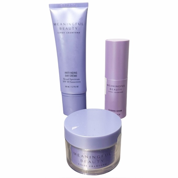 MEANINGFUL BEAUTY 3-Piece Anti-Aging Skincare Set - Day & Night Creme and Serum